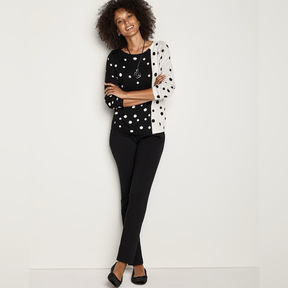 Chico’s Fabulously Slimming Ankle Pants, Black, Size 1 (8/10 M), NWT